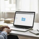 technology basics for beginners explained with a calm, step-by-step approach on a simple laptop setup.